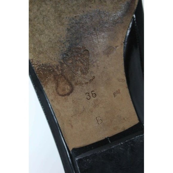 Gucci Black Patent Leather Vintage Early Mod Flats - Picture 4 of 5